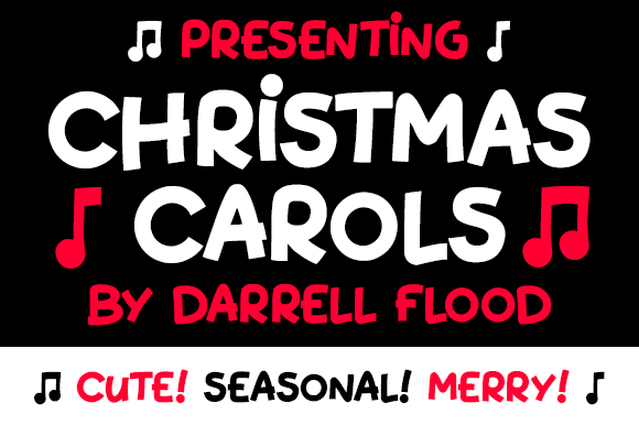 Christmas Carols Font: A Bold Display Typeface for Festive Digital Design