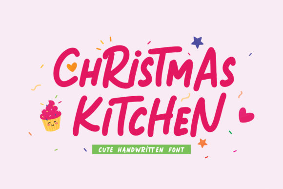 Christmas Kitchen: A Charming Display Font for Holiday Branding