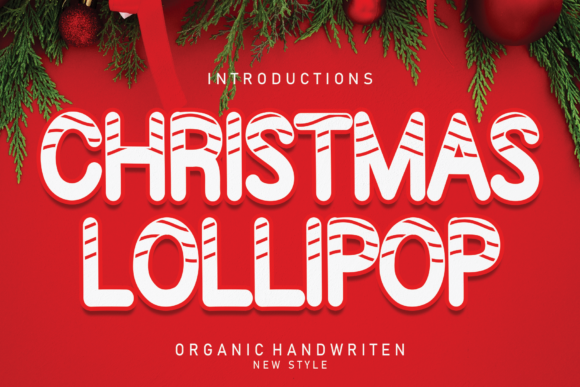 Christmas Lollipop: A Versatile Display Font for Digital Design