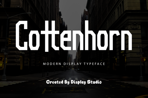Cottenhorn: A Modern Display Font for Digital Branding
