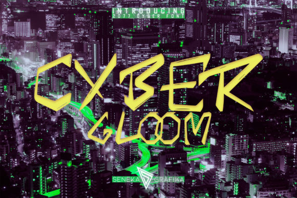 Cyber Gloom: A Spooky Display Font That Commands Attention Online