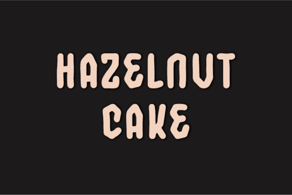 Hazelnut Cake: A Warm, Organic Display Font for Thoughtful Branding