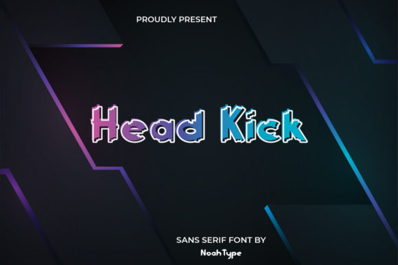 Head Kick: A Futuristic Display Font That Commands Attention Online