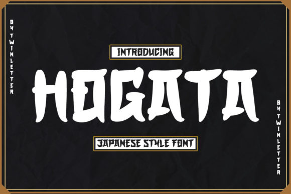 Hogata: A Thoughtful Display Font for Asian-Inspired Branding