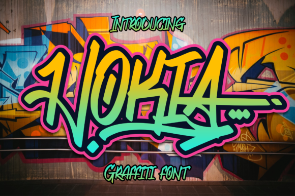 Hokia: A Graffiti Display Font That Cuts Through the Feed