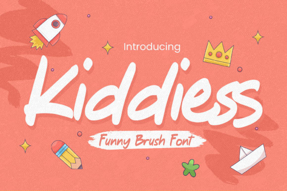 Kiddiess: A Playful Handmade Display Font for Crafters