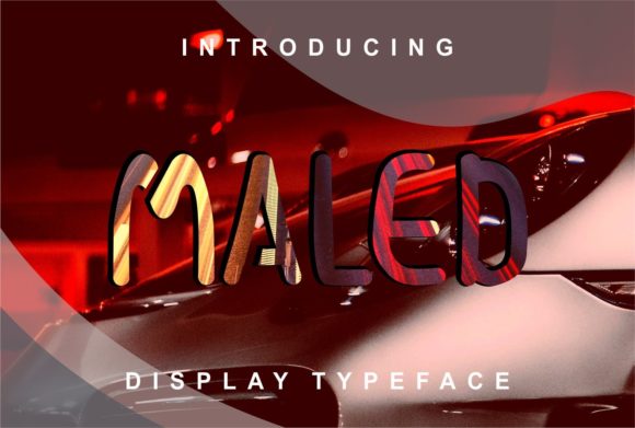 Maled Display Font for Handmade Creators