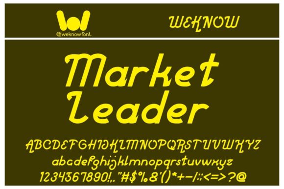 Market Leader: A Display Font That Commands Attention