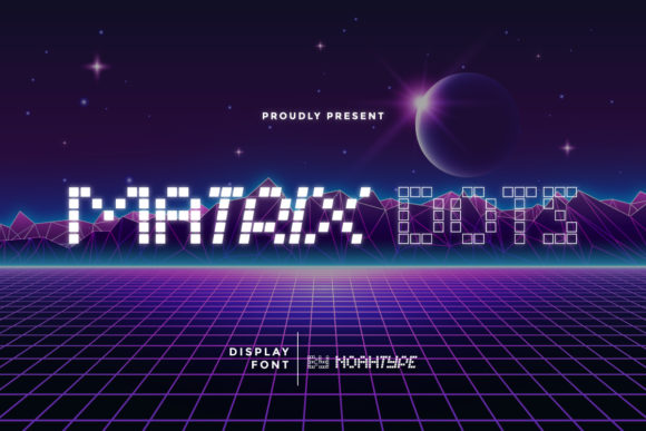 Matrix Dots: A Futuristic Display Font for Standout Branding
