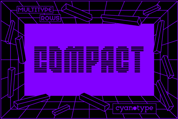 MultiType Rows Compact: A Display Font That Builds Brand Recognition
