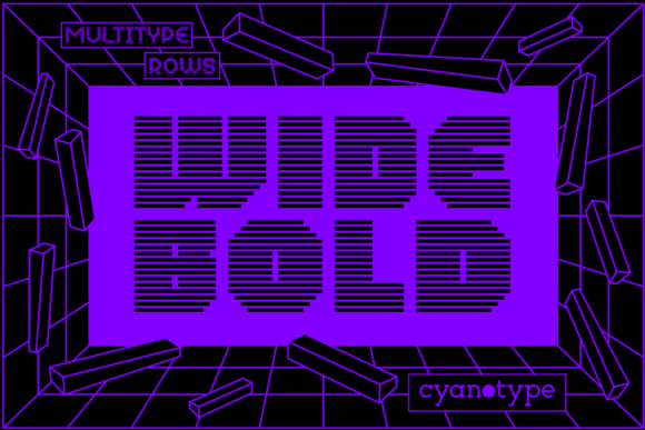 MultiType Rows Wide Bold: A Display Font That Makes Your Brand Pop