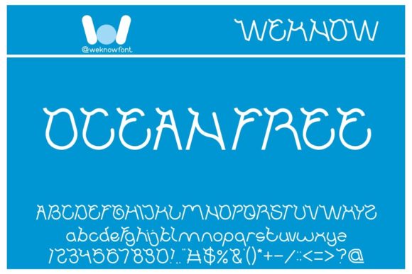Ocean Free: A Display Font That Breathes With Your Content