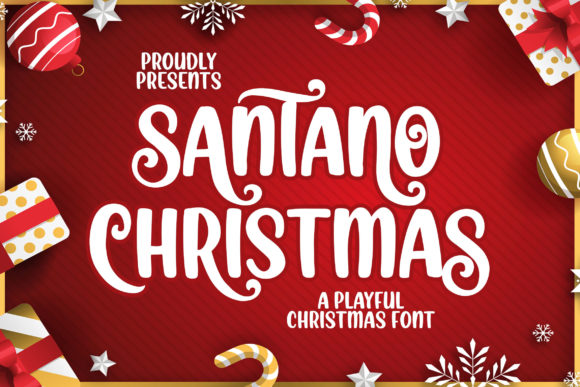 Santano Christmas: A Festive Display Font for Digital Brand Moments