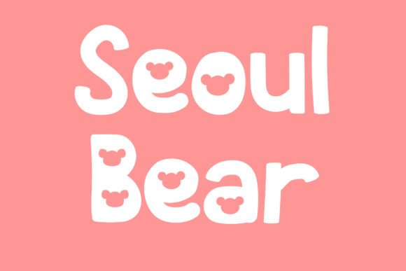 Seoul Bear: A Bold, Cute Display Font for Handmade Brands