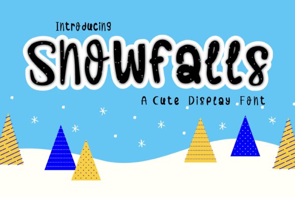 Snowfalls: A Playful Display Font for Joyful Editorial Moments