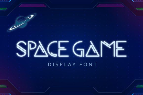 Space Game: A Futuristic Display Font for Editorial Impact