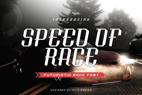 Speed of Race Font: Bold, Sporty & Perfect for Handmade Labels & SVG Designs