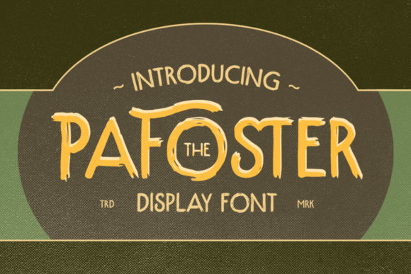 The Pafoster Font: A Bold Vintage Display Typeface for Scroll-Stopping Campaigns