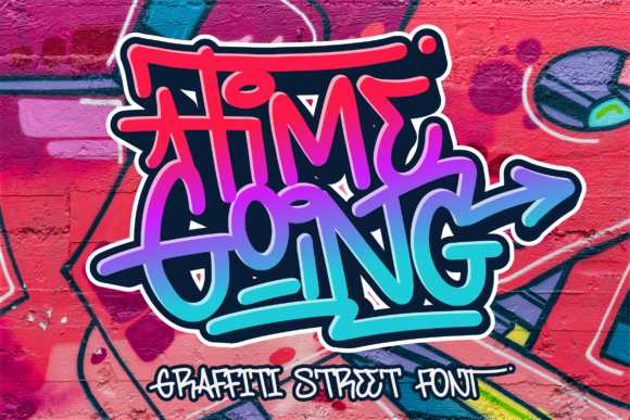 Timegoing: A Graffiti Display Font That Actually Works in Real Branding