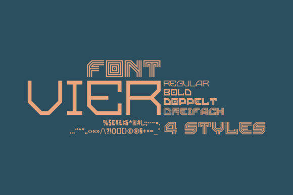 Vier: A Robust Display Font for Digital Designers